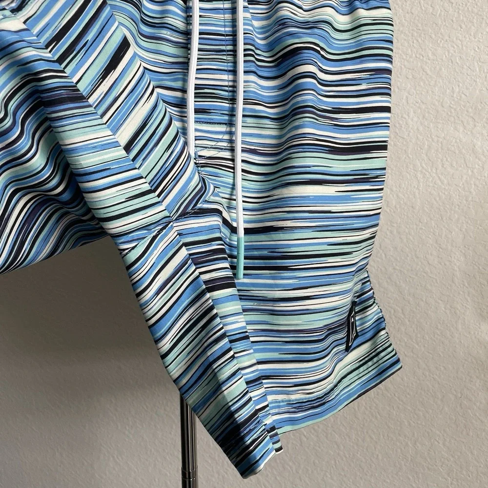 American Eagle‎ Swim Trunks Mens (S) Mesh lining Dot Stripes Print Drawstring